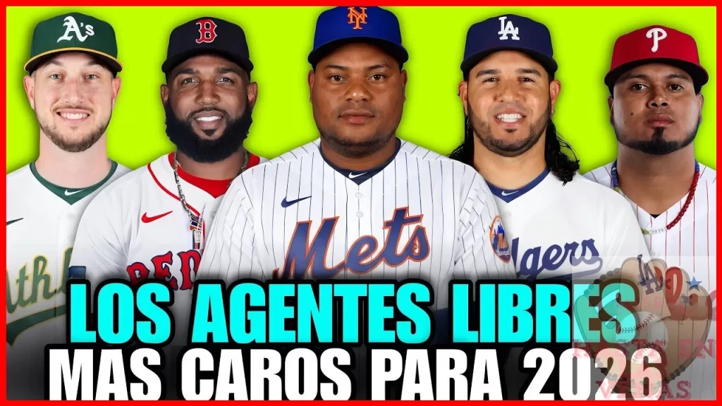 ¿Quiénes son los agentes libres para 2026 en la MLB?